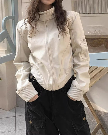 White collar jacket