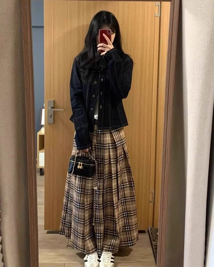 Washed Cropped Denim Jacket