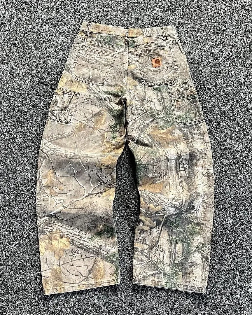 Forest Camo Baggy Jeans