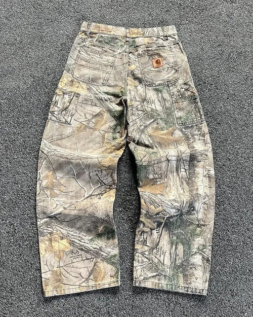 Forest Camo Baggy Jeans