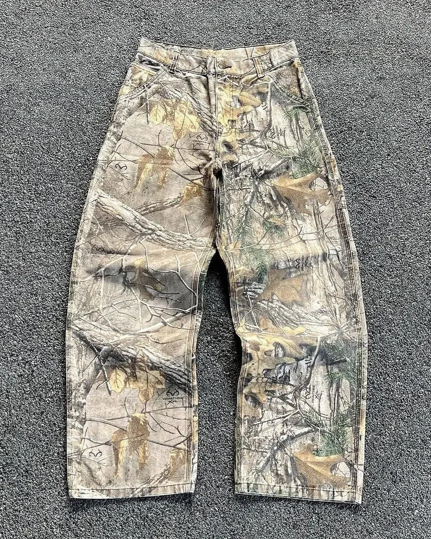 Forest Camo Baggy Jeans