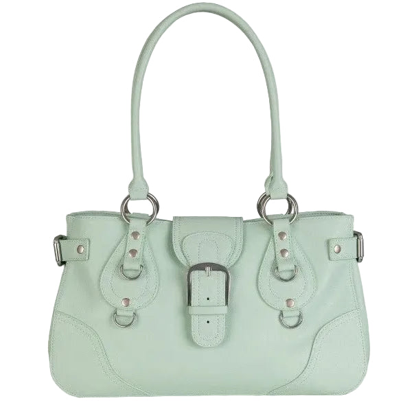 Mint vintage buckle crossbody bag