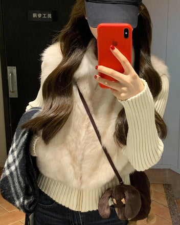 Knit sleeve vest