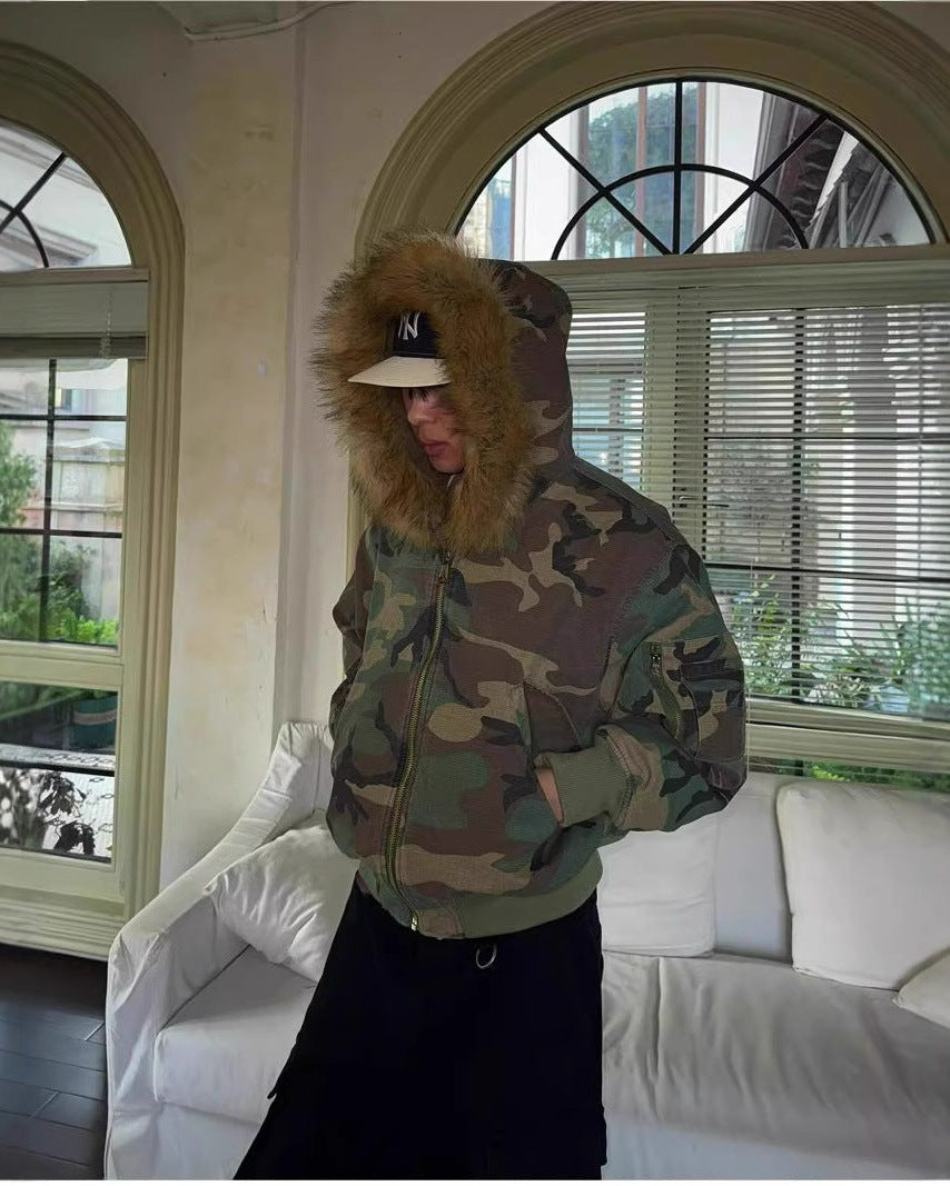 Camo reversible camouflage jacket