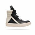 Lovy Ricks High - black and cream high-top sneaker, side view