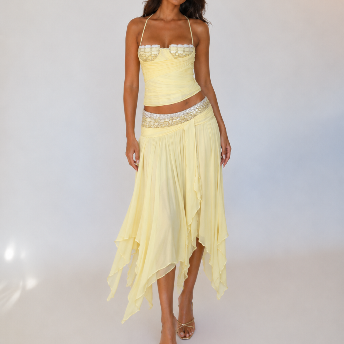 2 Piece Set – Yellow Co-ords & Sets