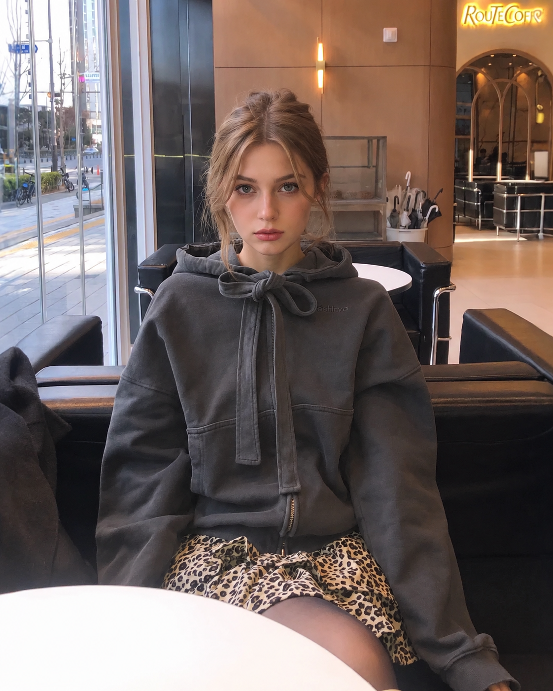 Bow tie hoodie
