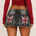 Union Jack Denim Shorts