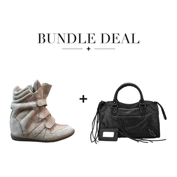 Lovy Sneaker Beige + City bag Black
