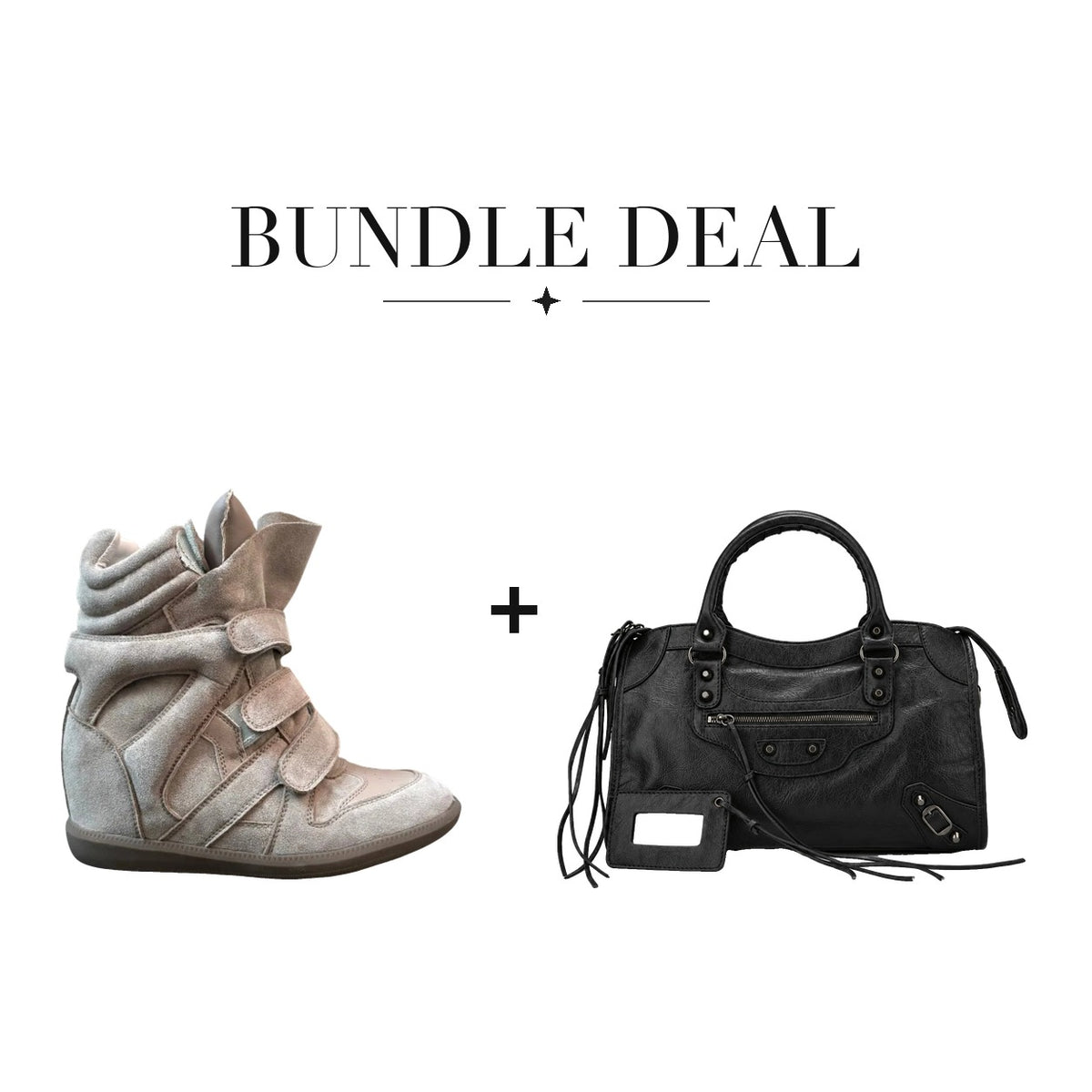 Lovy Sneaker Beige + City bag Black