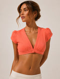 Coral/Teal Ember Top