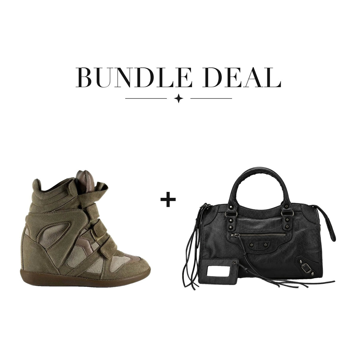 Lovy Sneaker Green + City bag Black
