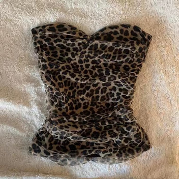Leopard print top