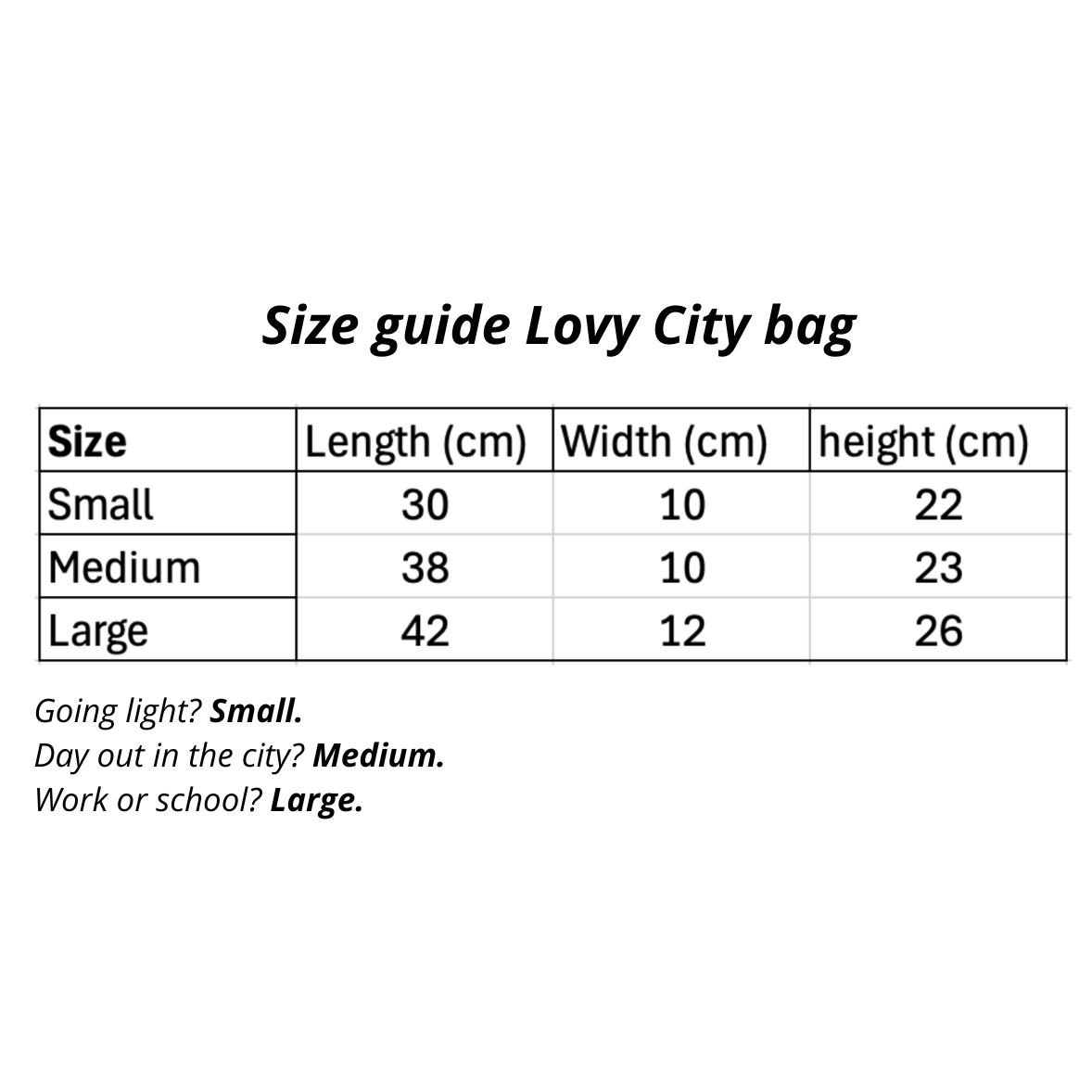 Lovy city bag small