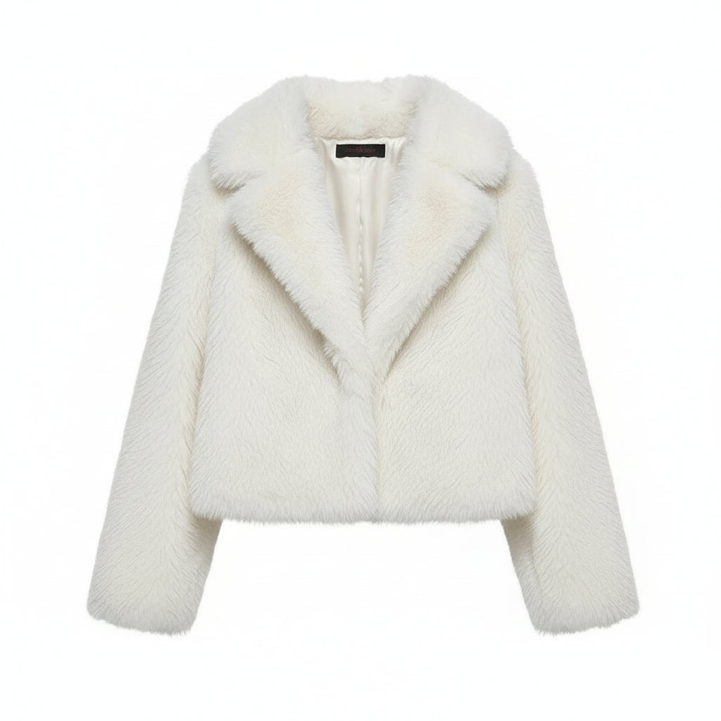 Lovy White fur coat
