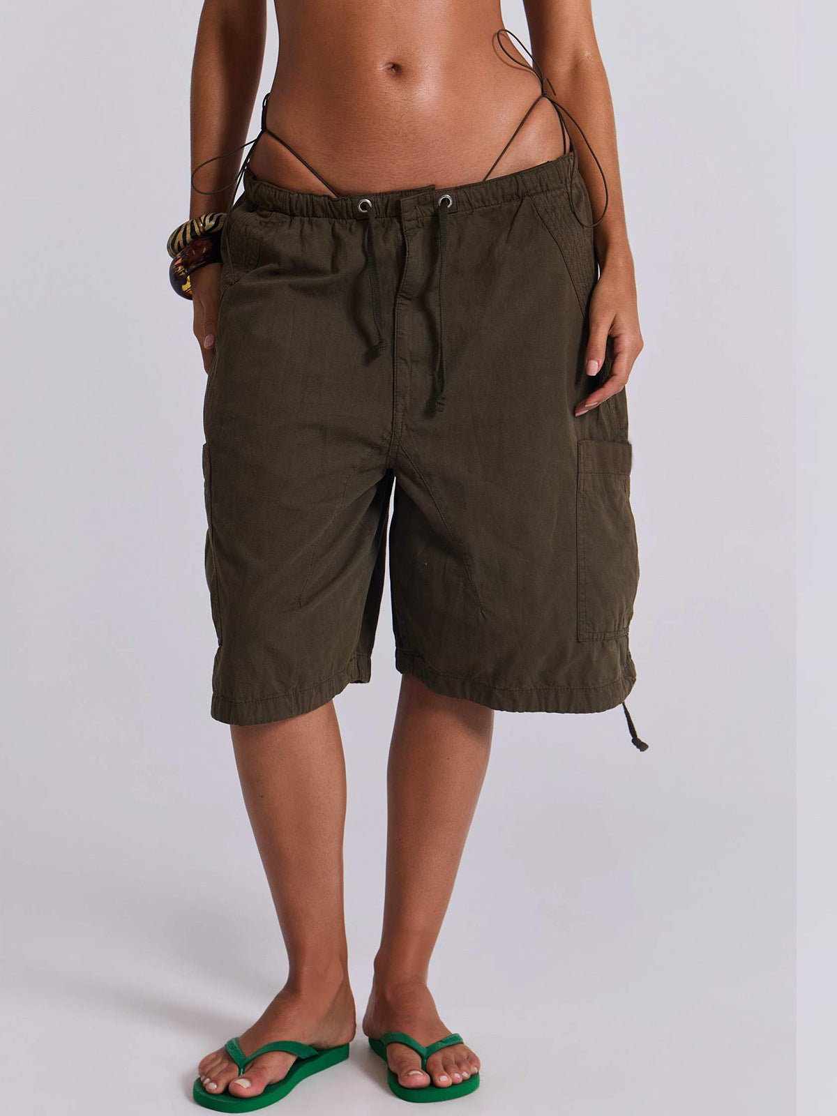 Drawstring Cargo Jorts