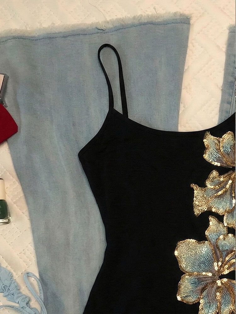 Sequin Flower Cami