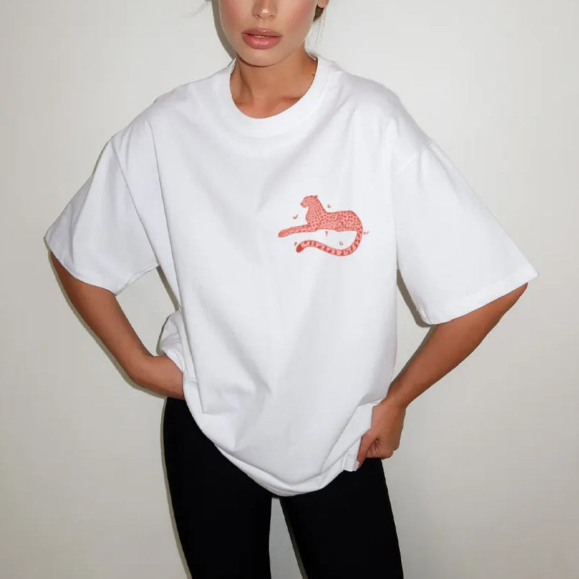 Red Leopardess Baby Tee