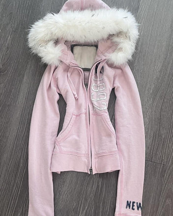 Pink pink fur vest