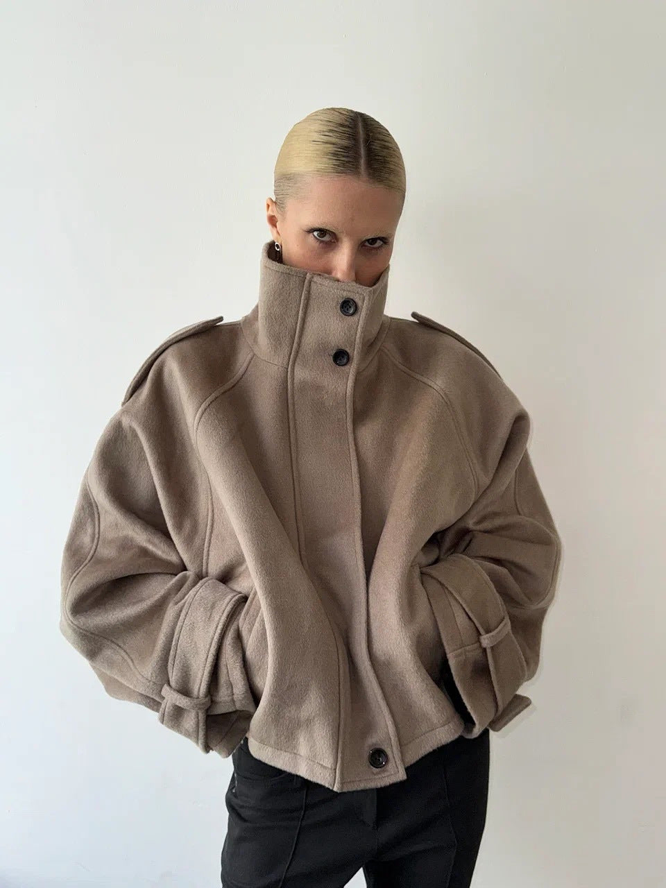 Oversized wool Jacket