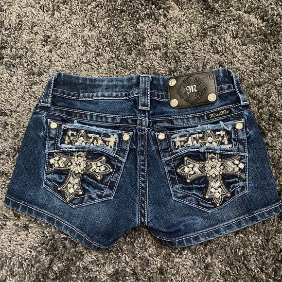 Y2K Embellished Denim
