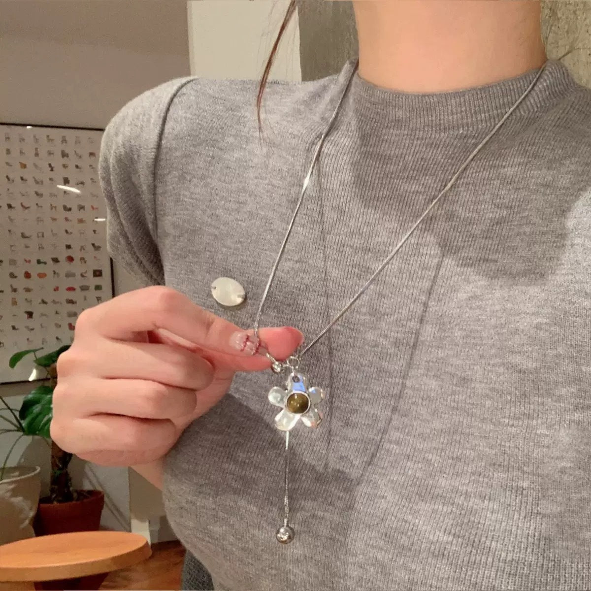 Saturn Pendant Necklace
