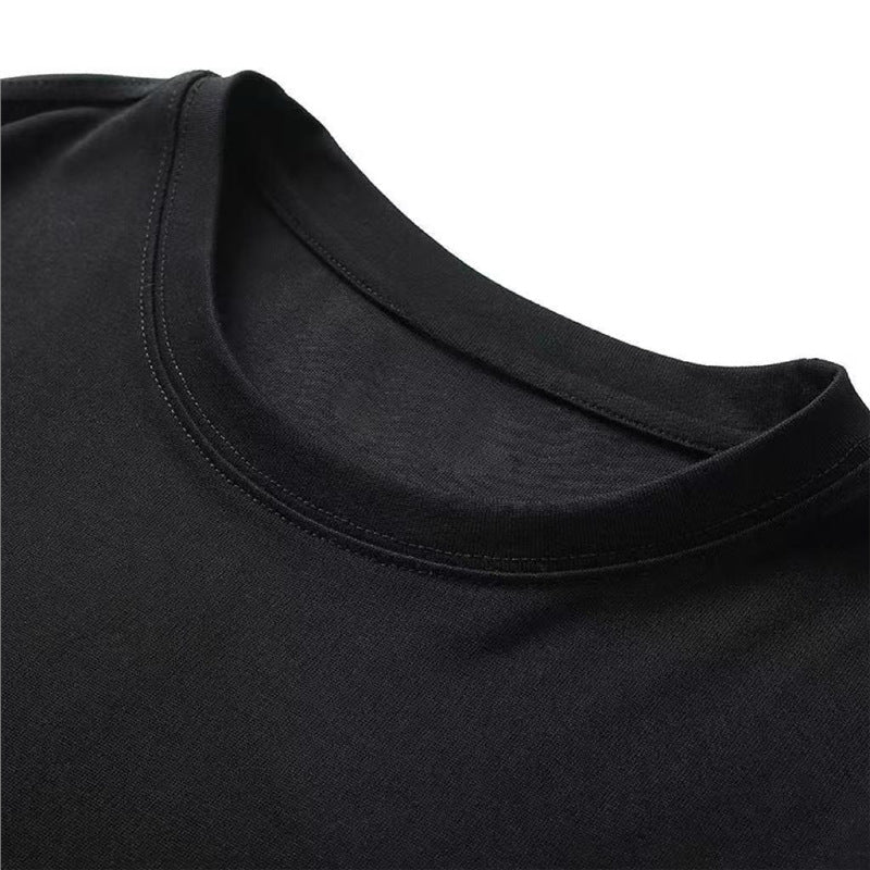 HarajukuTrendy-ShortEMOSleY2KPunkshirtLetterTCotton