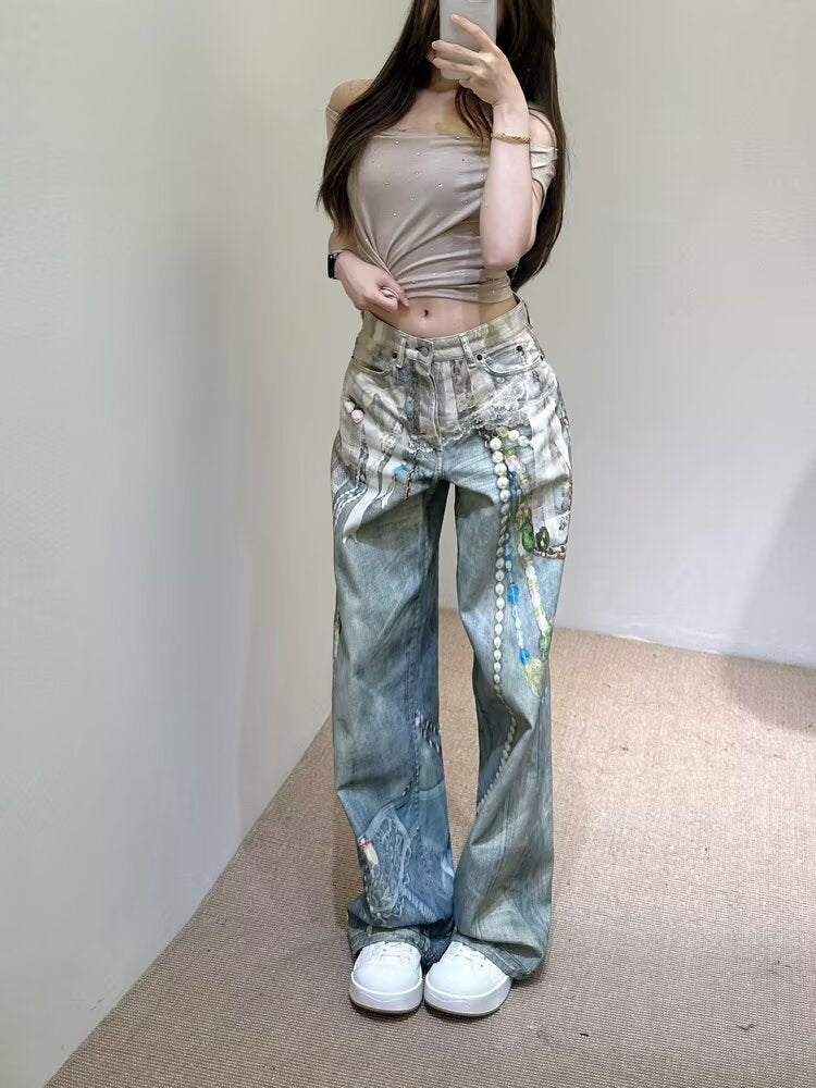 Pearl & Lace Baggy Jeans