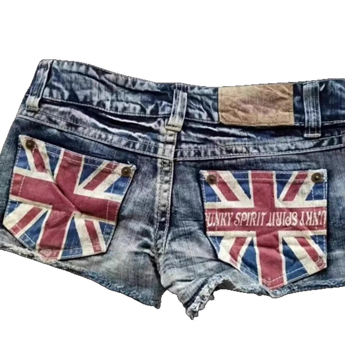 Union Jack Denim Shorts