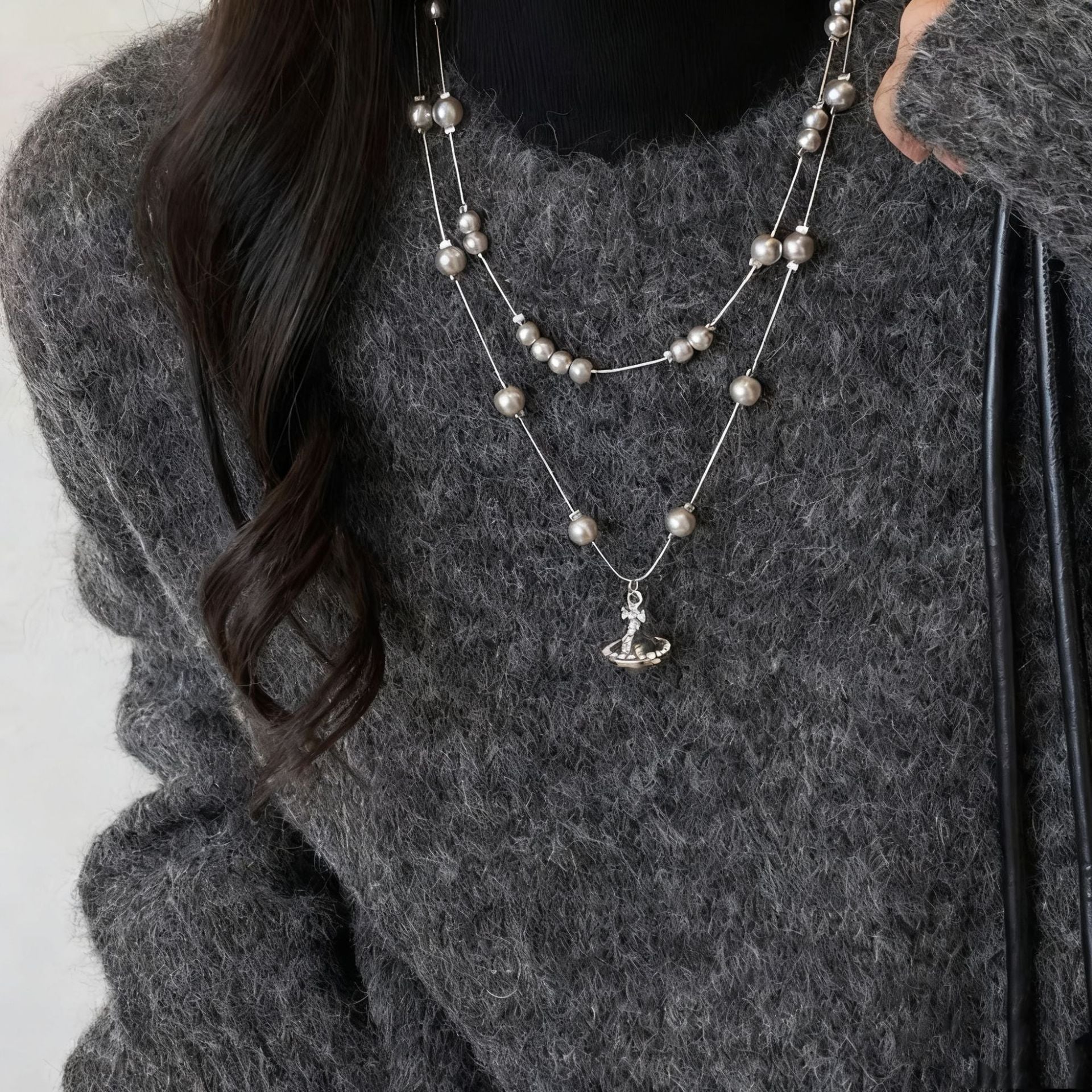 Saturn Pendant Necklace