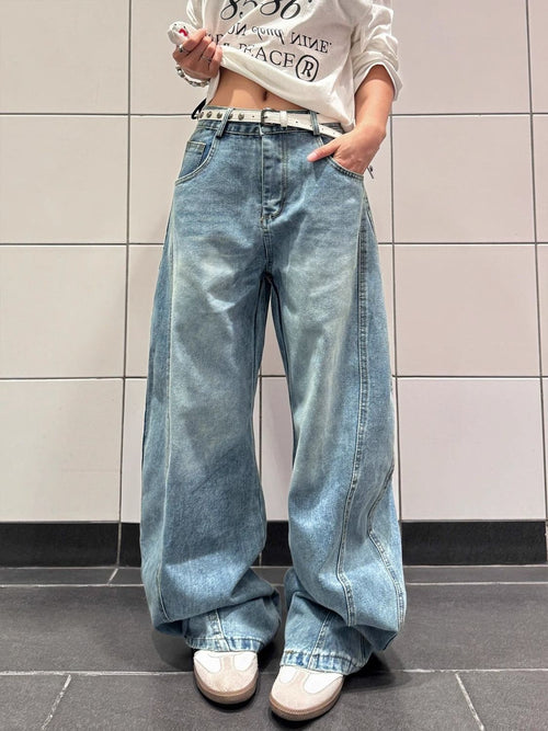 Graffiti Letter Baggy Jeans