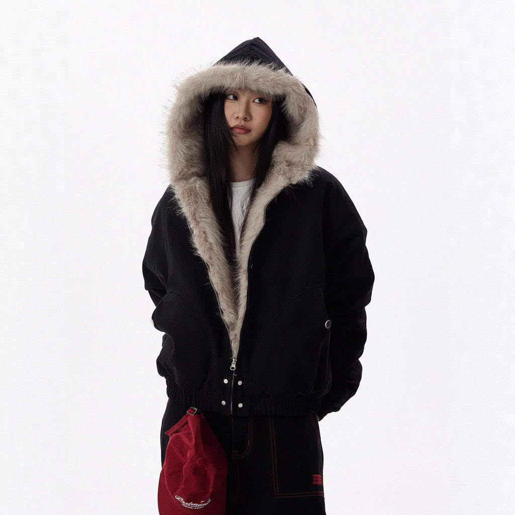 Hooded Fur vest