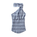 Plaid Halter Two-Piece