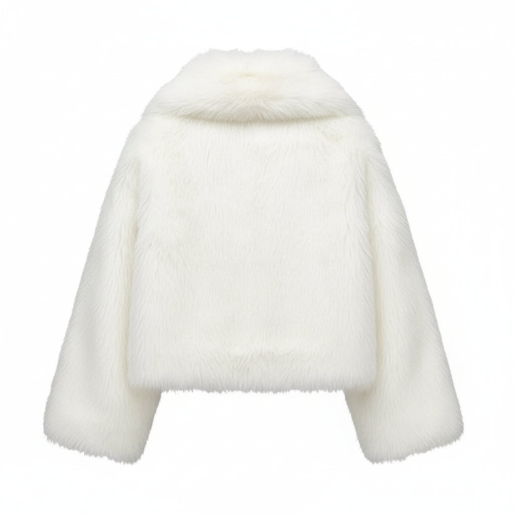 Lovy White fur coat
