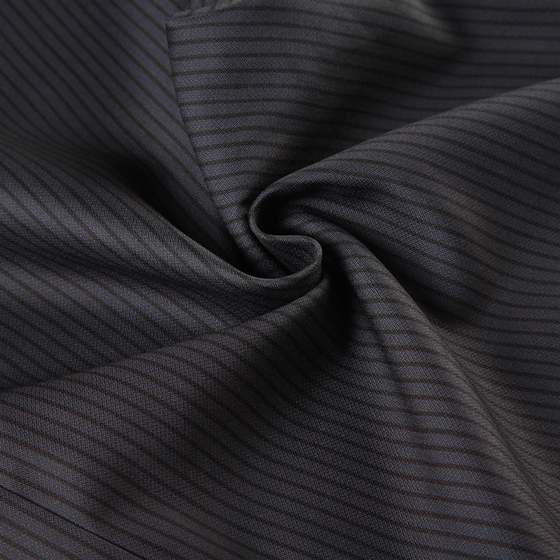 Low-Rise Pinstripe Trousers