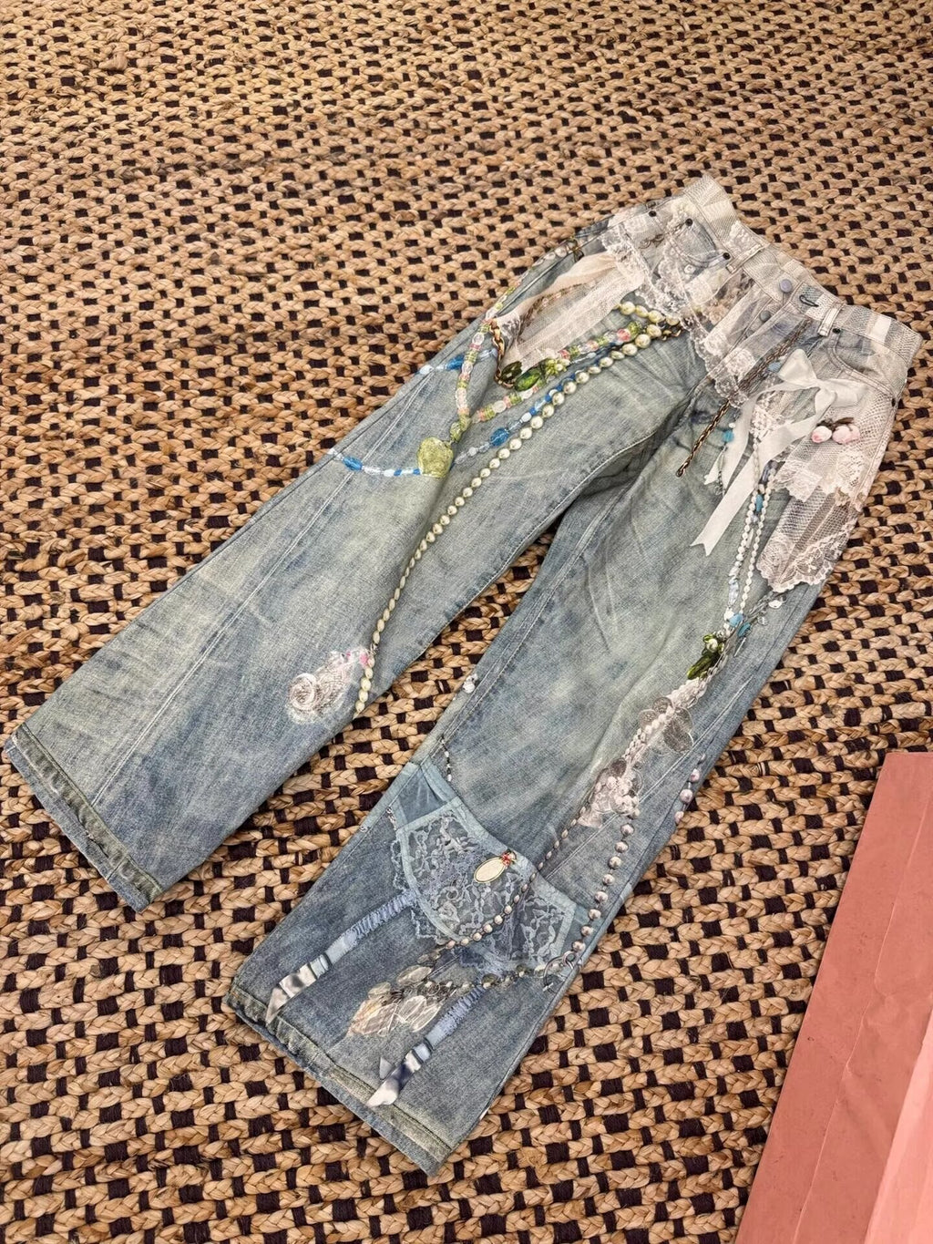 Pearl & Lace Baggy Jeans