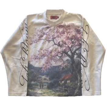 Blossom print longsleeve top