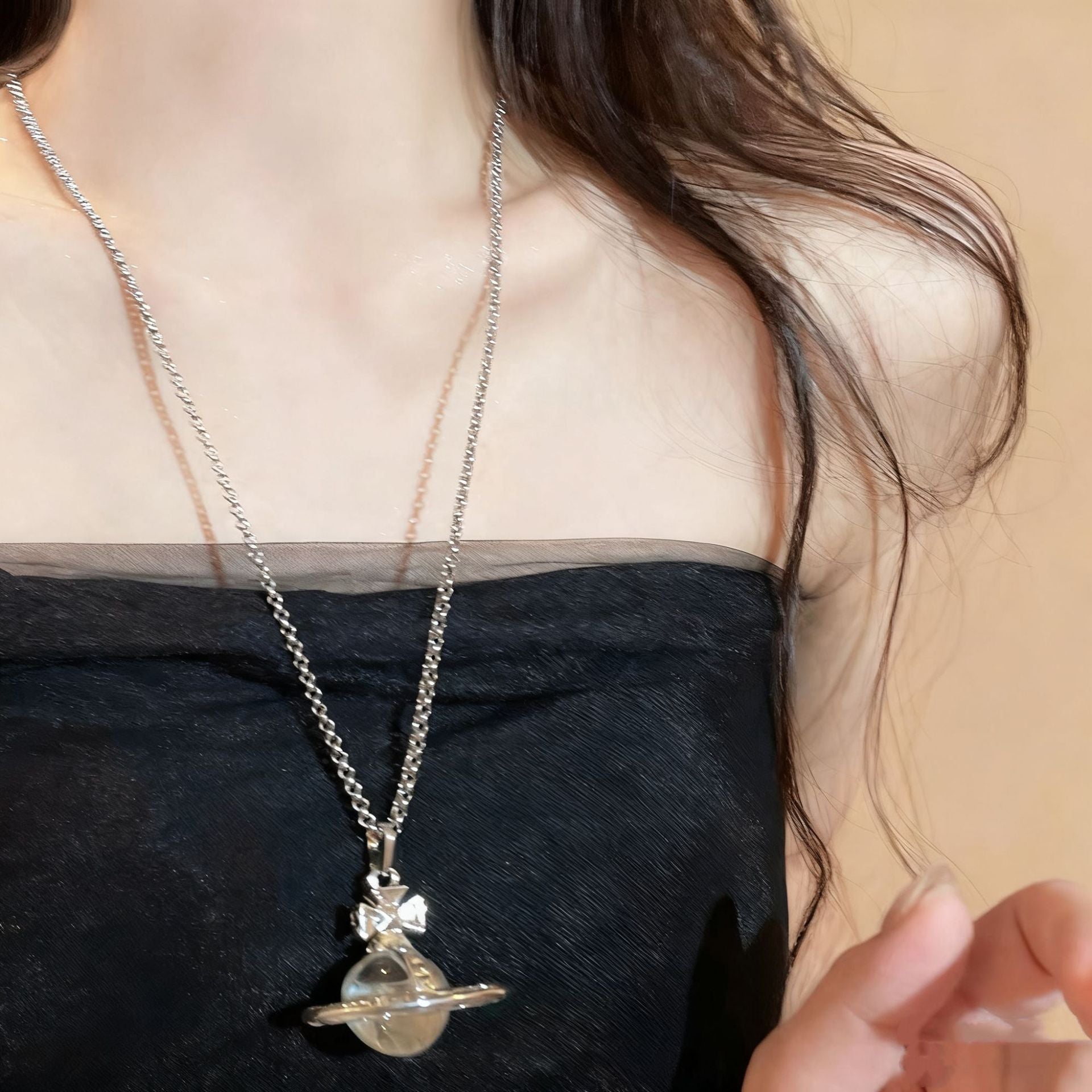 Saturn Pendant Necklace