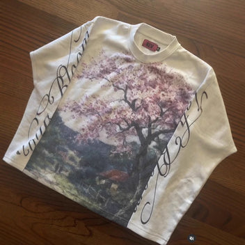 Blossom print longsleeve top