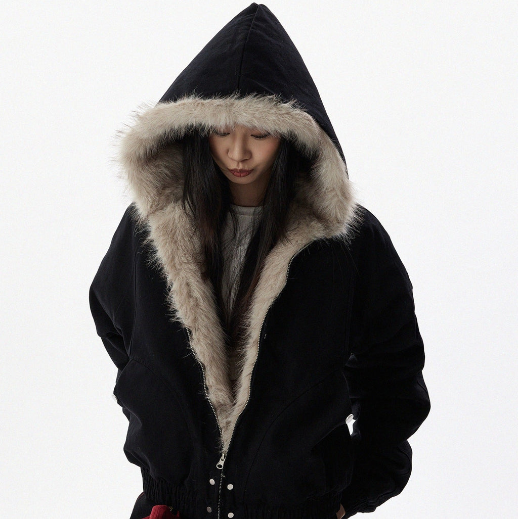 Hooded Fur vest