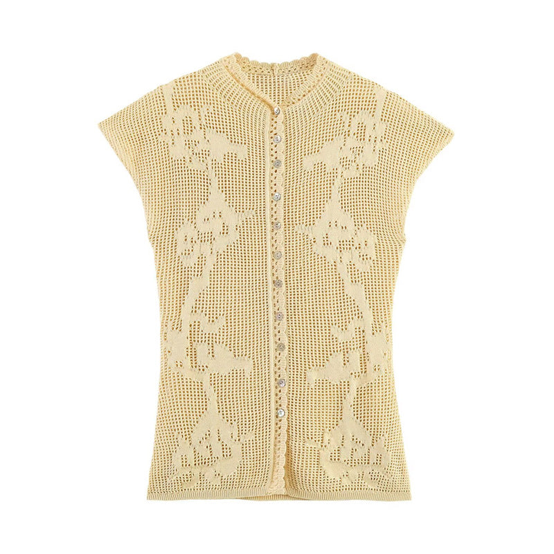 Cutout Knit Top