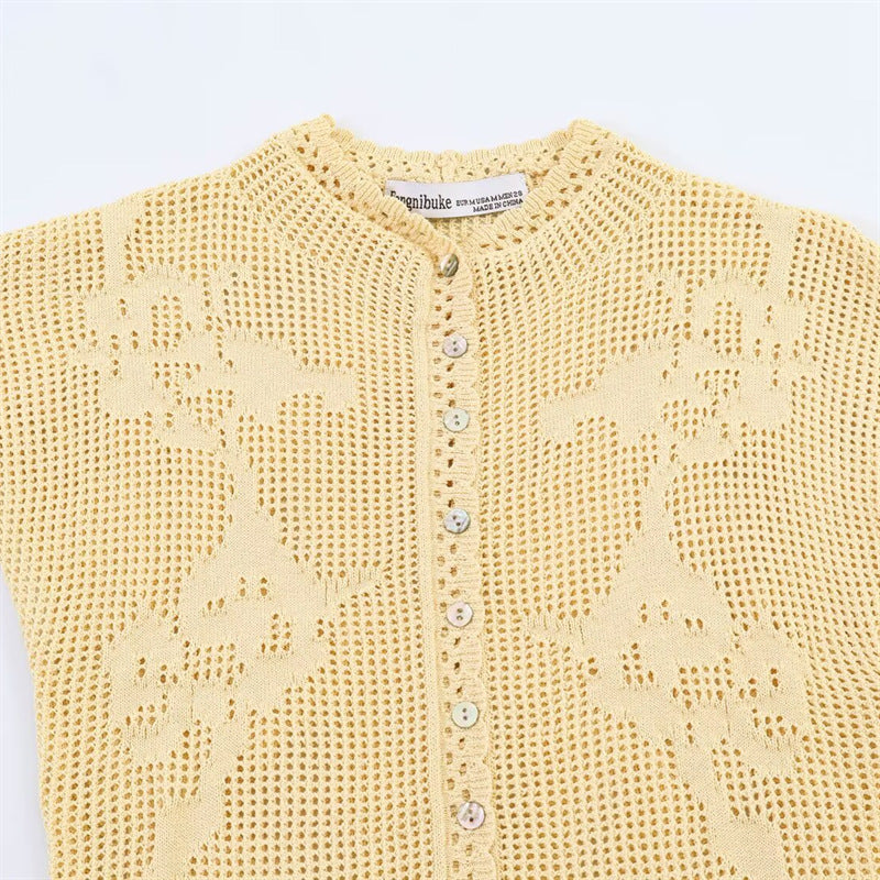 Cutout Knit Top