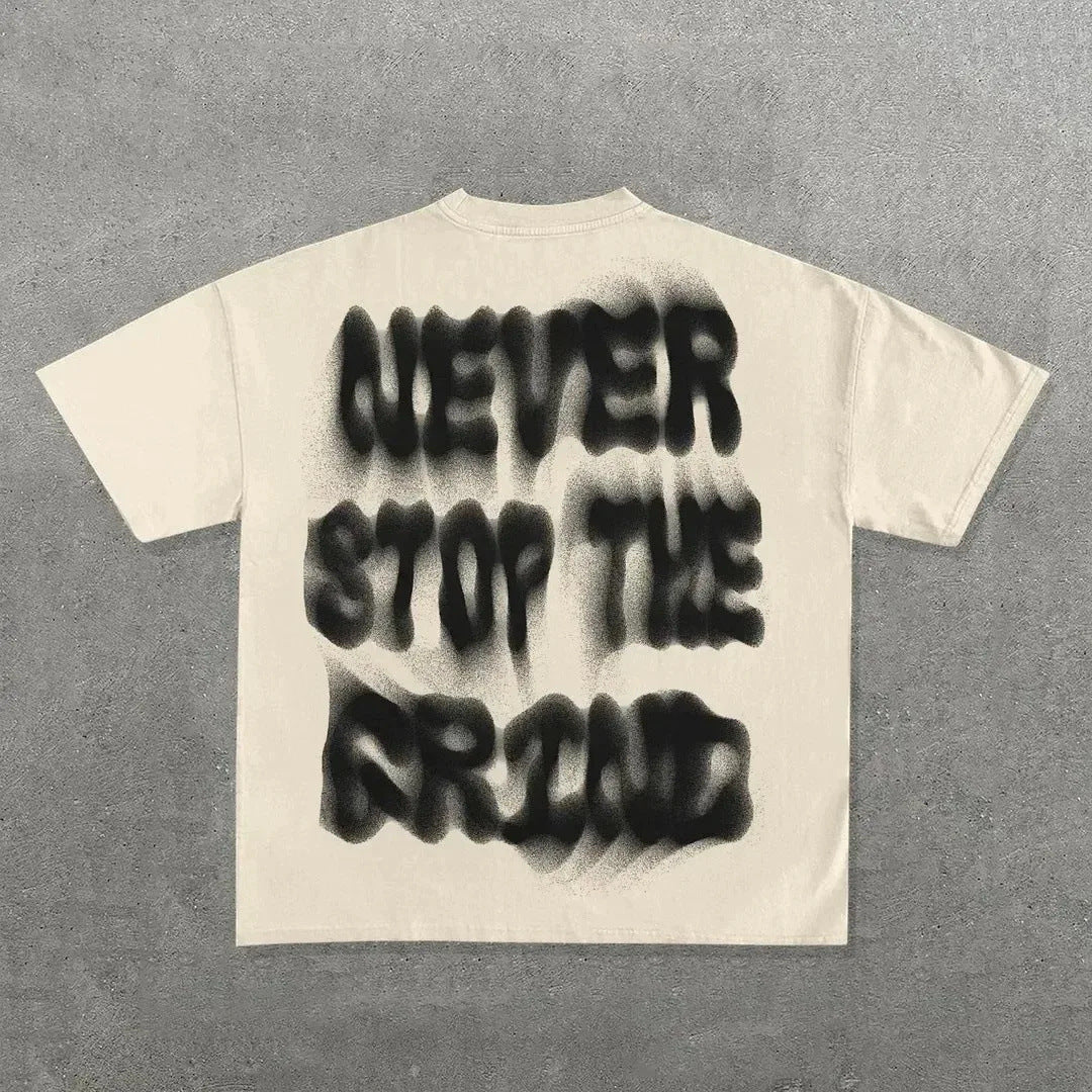 Slogan Print Tee