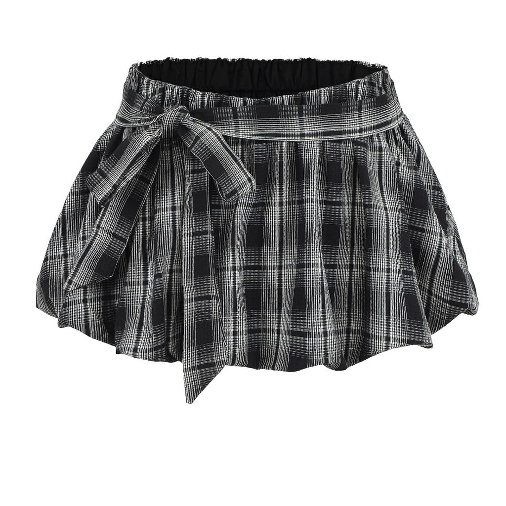 Plaid Halter Two-Piece