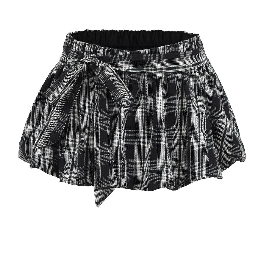 Plaid Halter Two-Piece