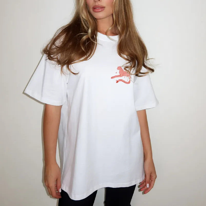 Red Leopardess Baby Tee
