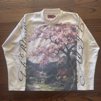 Blossom print longsleeve top