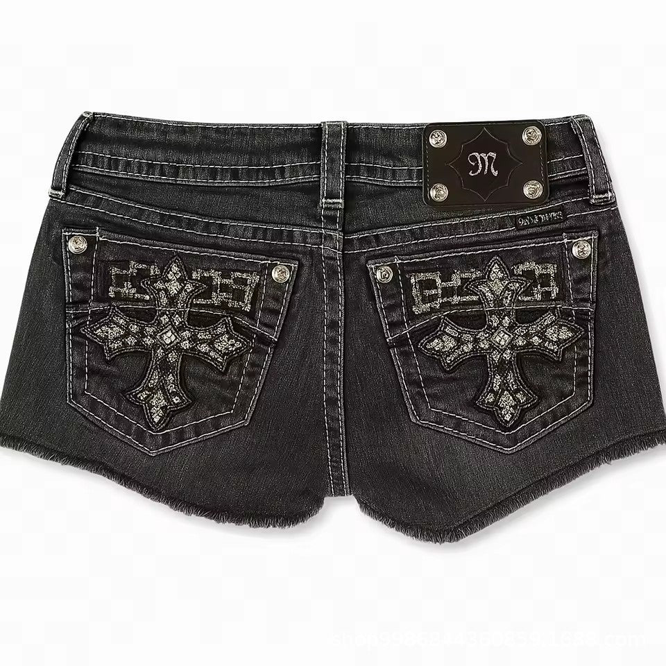 Y2k cross shorts