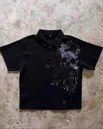 Skull polo shirt