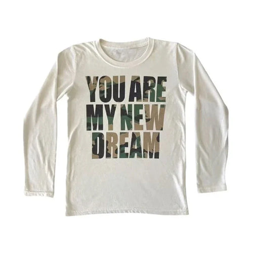 'You Are My New Dream' Camouflage T-shirt – Tops